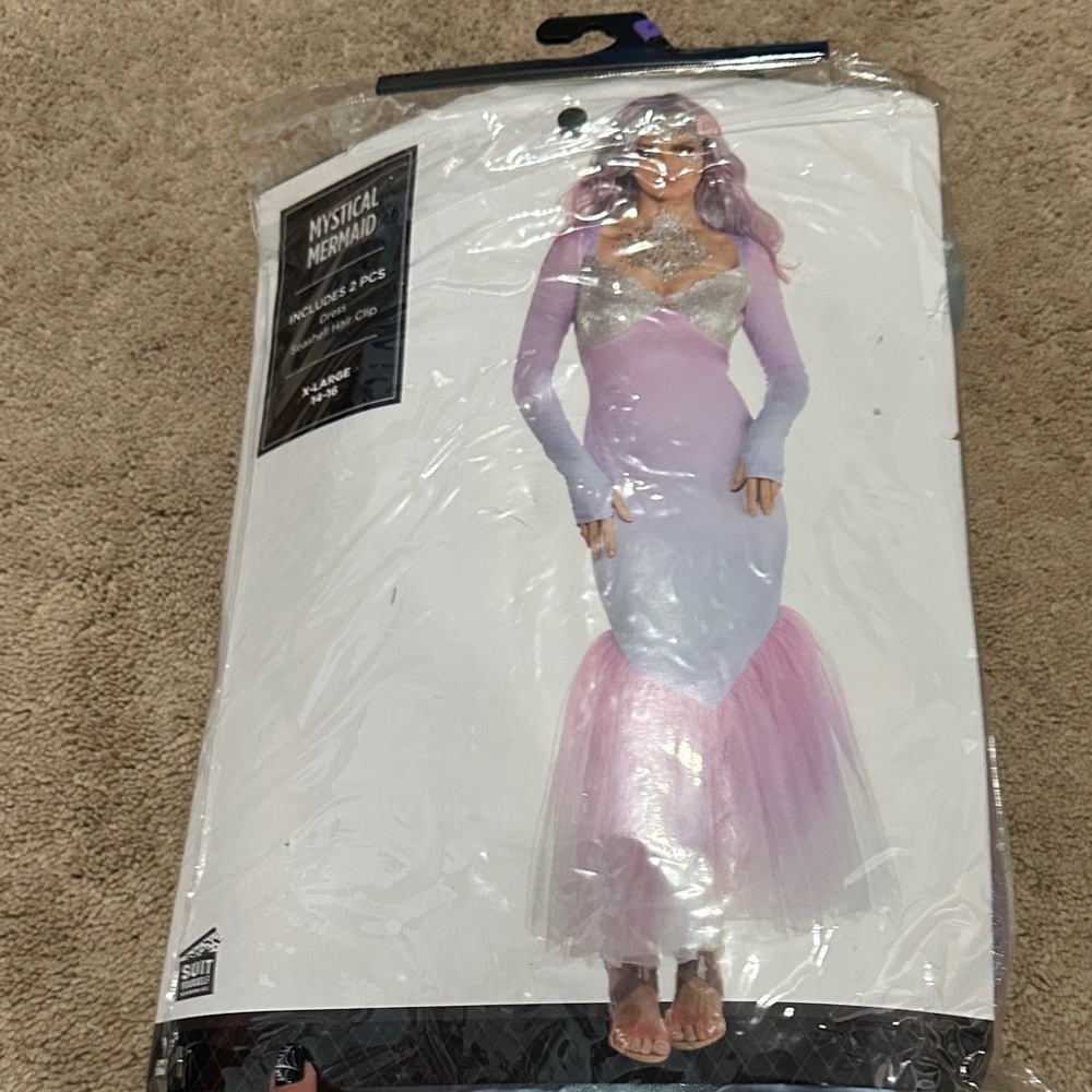 Mystical Mermaid Halloween Costume Xl (14-16) New
